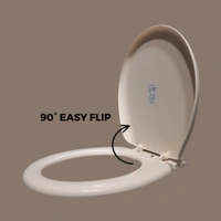 astia Ultimate Toilet Seat Cover: Strong, Soft, Hygienic, and Universally-Fitting - 36x37x2, Cream, u-shped