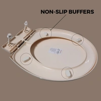 astia Ultimate Toilet Seat Cover: Strong, Soft, Hygienic, and Universally-Fitting - 36x37x2, Cream, u-shped