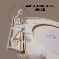astia Ultimate Toilet Seat Cover: Strong, Soft, Hygienic, and Universally-Fitting - 36x37x2, Cream, u-shped