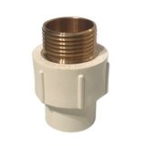 WaterPrime® Male Socket (MTA) 20mm (3/4 Inch) - Precision Connector for Efficient CPVC Plumbing Transitions - 20 mm ( 3/4 inch), cpvc