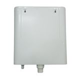 plasto Plasto Wall Hung Cistern Dual Flush Dual Color Flush Tank 8L/4L (White) - Wall Hang - wall hang