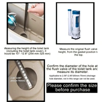RSEINDIA 8-Inch Crystal Siphon with 58mm Button | Universal Toilet Flush Valve | Efficient Cistern Repair Kit for Water-Saving Performance