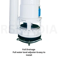 RSEINDIA 10-Inch Hydro Siphon | Single Flush Valve for Toilets | Universal Cistern Repair Kit