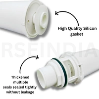 TILEINDIA PVC Syphon Flush Tank  Efficient and Reliable Flushing Solution in White by Tileindia