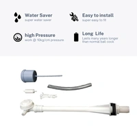 RSEINDIA Advance high pressure Plastic Anti-Siphon Toilet Flush Tank Fill Valve | Adjustable 7 to 10 Inch Ball Cock Repair Kit | Compatible with One and Two-Piece Toilets  - white, High Pressure fill valve