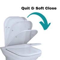 TILEINDIA ONE PC HYDROLIC SEAT COVER ROUND