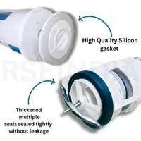 TILEINDIA 10-Inch Master Siphon | Single Flush Toilet Valve | Universal Cistern Repair Kit