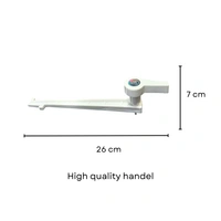 TILEINDIA Tileindia Plastic Toilet Flush Tank Lever Handle (Parry Type, White) ? Durable and Easy to Install