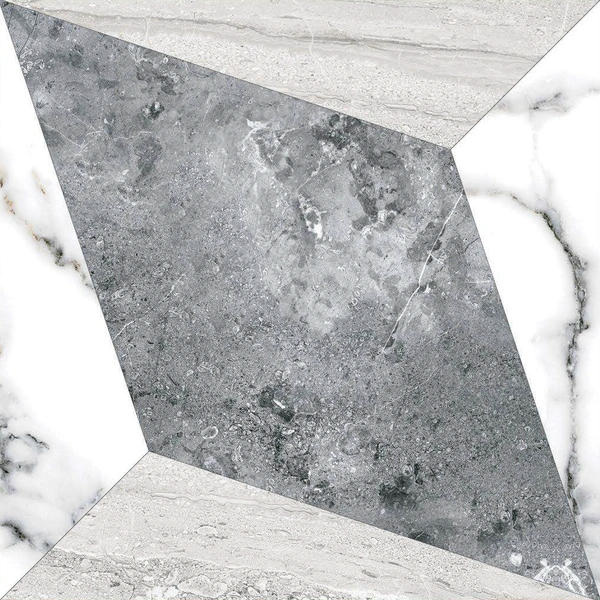 RSEINDIA Premium 600x600 mm Ceramic Floor Tile – Matte Finish, Ideal for Indoor Use - 60.96X60.96, WHITE, FLOOR AND WALL