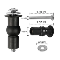 TILEINDIA Tileindia Universal Expanding Mounting Bolts - White | Secure & Easy Installation | Perfect for Toilet Seat Covers and More
