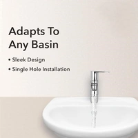 TILEINDIA  Brass Pillar Tap for Bathroom with Chrome Finish | Splash-Free Stream | 7-Year Warranty - ‎12 Inches, pillar cock