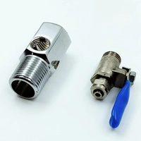 TILEINDIA Brass Inlet Valve/Connector 1/4" (6mm) Push Fit for RO UV Water Filter Purifiers | Diverter Valve Assembly