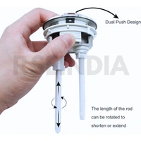 TILEINDIA 48 MM toilet flushBUTTON (SINGLE)