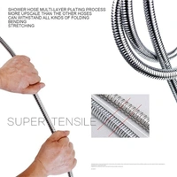 TILEINDIA 1.5 Meter Flexible Shower Hose Pipe | SS-304 Grade Stainless Steel with Chrome Finish | Universal Compatibility - 1.5, SILVER, BRASS