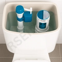 RSEINDIA Master 8.25 Inch / 21 cm Dual Flush Siphon | Flush Valve | Flush Tank Fittings for Single Piece Western Commode/Toilet 8 INCH MASTER SIPHONE(SINGLE) - 8 inch, white, sual flush siphon