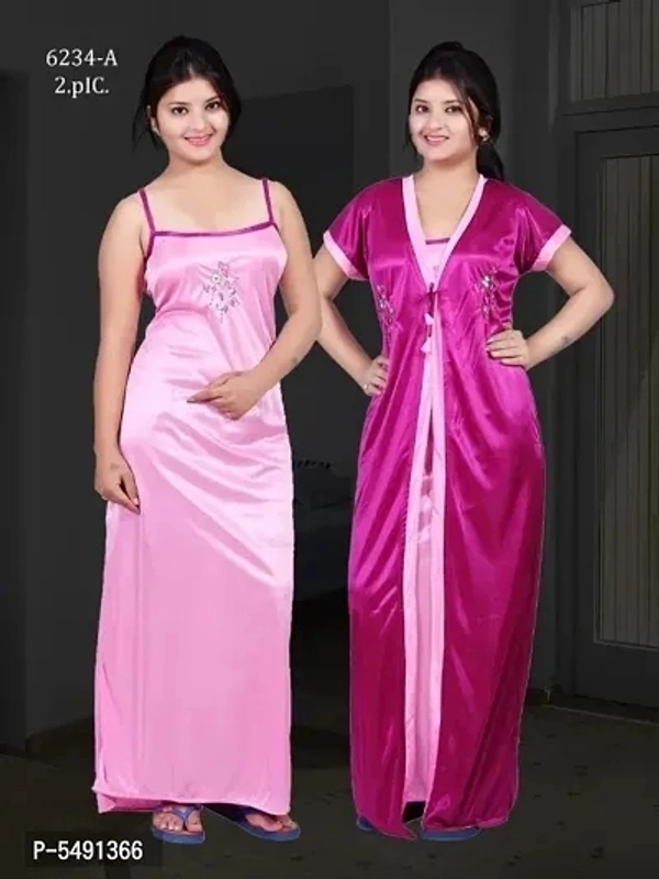 Ladies for girl And women Nighty dress  - Yellow
