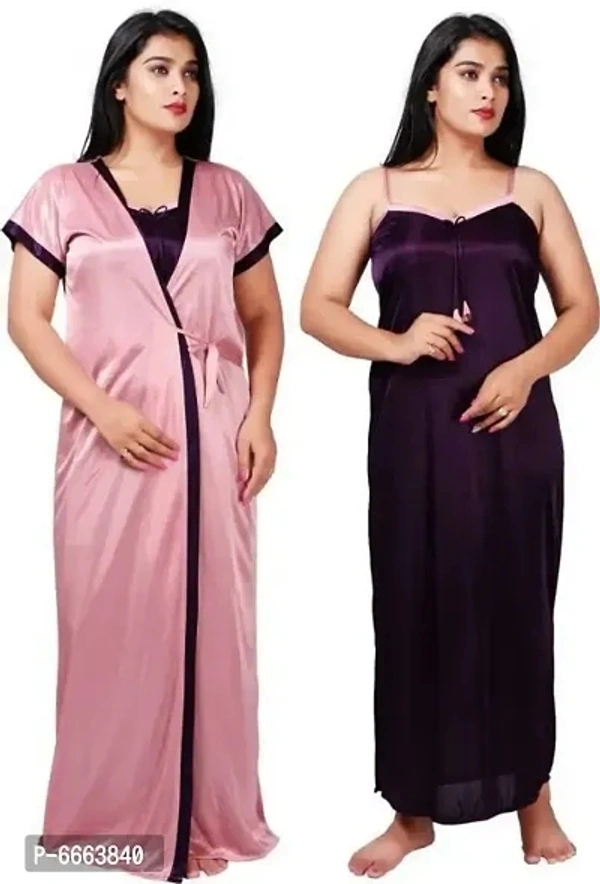 Ladies for girl And women Nighty dress  - Electric Violet