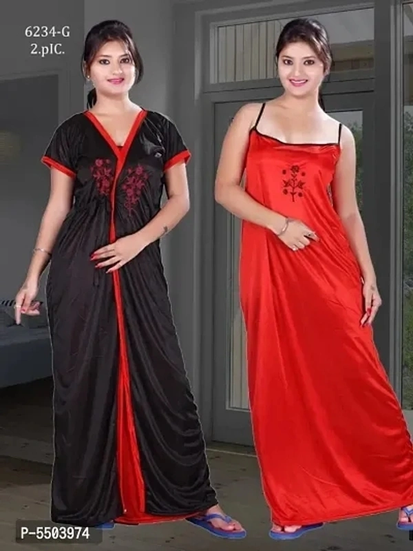 Ladies for girl And women Nighty dress  - Electric Violet