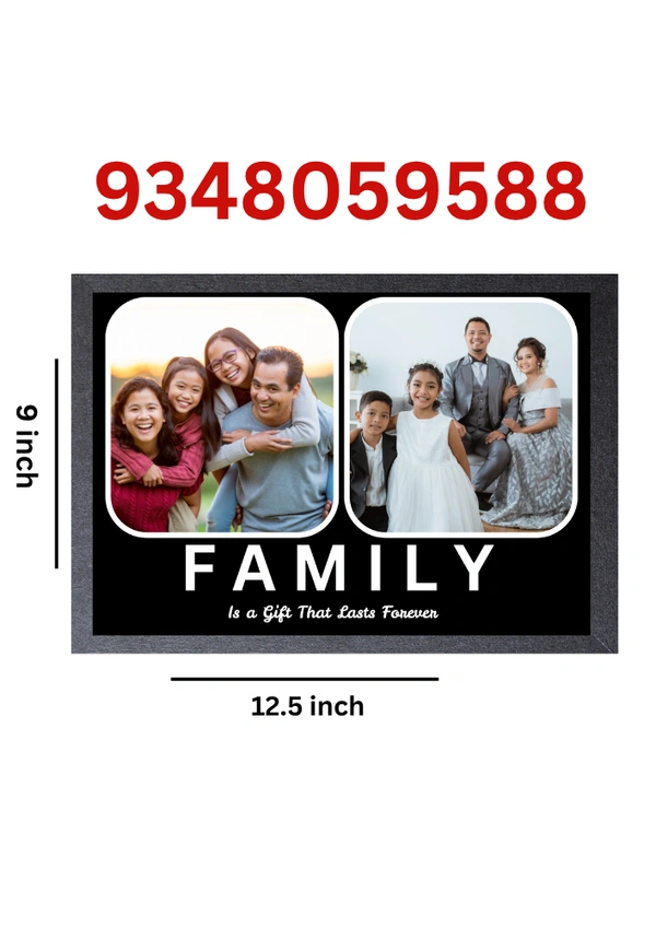 FAMILY PHOTO FRAME - FREE, Black