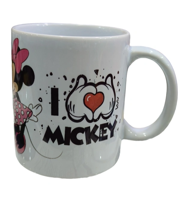 usr98 I LOVE MICKEY (COMICS & CARTOONS) - 300ml, White