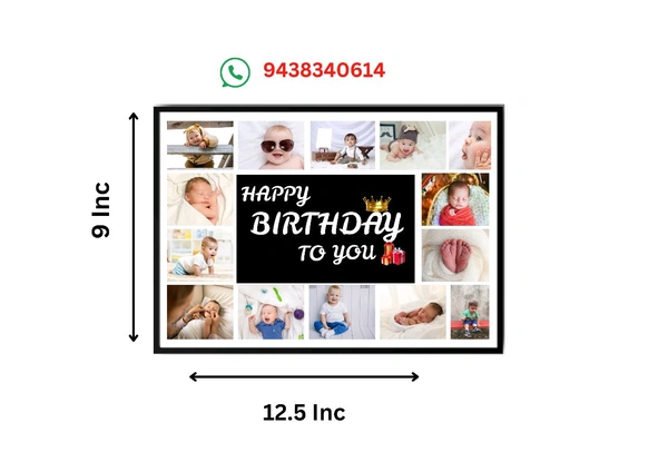 Birthday Photo Frames  - Black, FREE