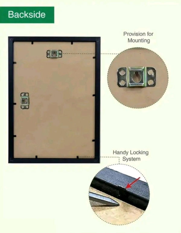 A4 Size Customized Photo Frame  - Black, Free