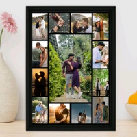 College A4 Photo Frame  - Black, Free