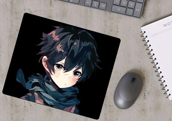 Anime Boy Mouse Pads  - FREE, Black