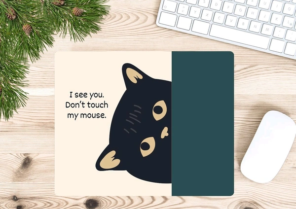 Cat Mouse Pads For Laptop & Comp - Fall Green, Free