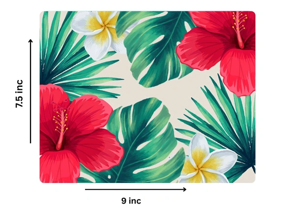 Red Flower Mousepads - Red, Free
