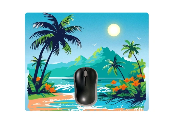 Green Tree Mouse Pad  - Teal, FREE