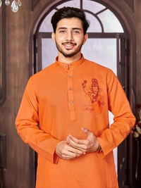USR98 Ganpati Printed Kurta - XL, California