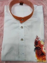 USR98 Ganpati Printed Kurta - XXL