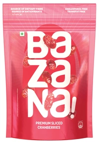 Bazana Red Gift Pack: Indulge in Delightful Crunchiness with Cranberry Slice, Roasted Salted Almonds, and Cashew Standee Packs for Pure Happiness - 