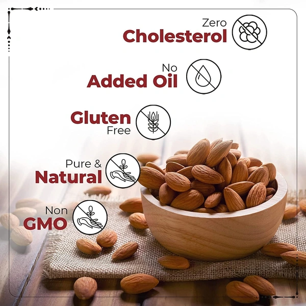 BAZANA Bazana 100% Californian Raw Almonds | 205g | Pack of 1