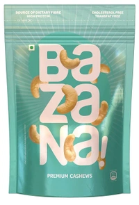 BAZANA Bazana 100% California Raw Almonds & Premium Cashews Combo Pack|205g Pack of 2