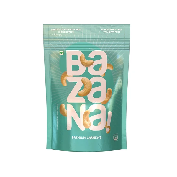 Bazana Premium Raw Cashew - 200g | Healthy Crunchy Cashew Nuts | Nourishing Dry Fruit