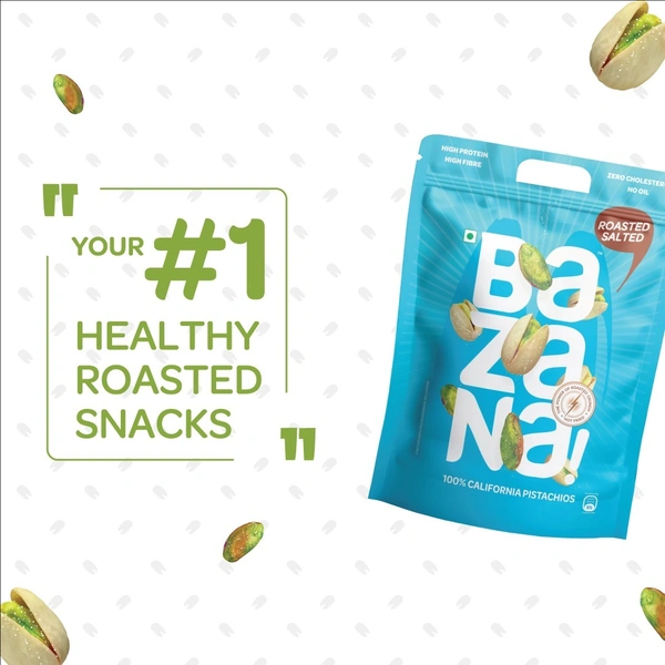 BAZANA Bazana Roasted Salted Pistachios 1kg Pack - 