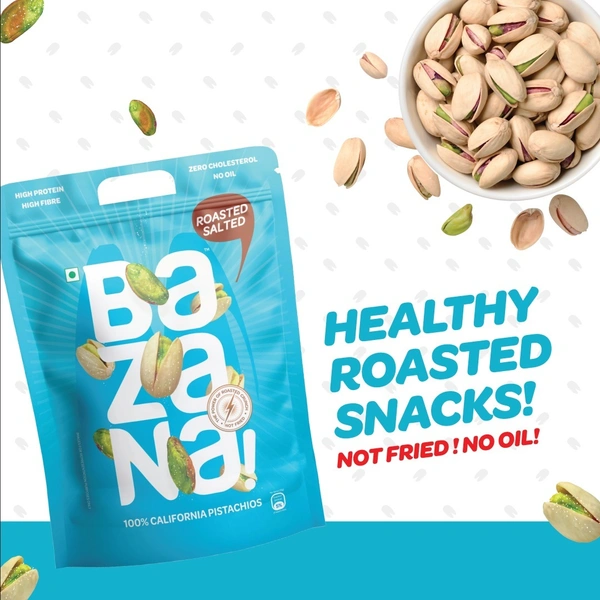 BAZANA Bazana Roasted Salted Pistachios 1kg Pack - 