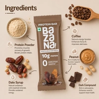 Bazana Foods Pvt Ltd Bazana Main Character Mocha Protein Bar - 40g