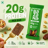 Bazana Foods Pvt Ltd Bazana Rizzted Nuts Protein Bars - Pack of 6 (396g)
