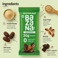 Bazana Foods Pvt Ltd Bazana Rizzted Nuts Protein Bar - 66g