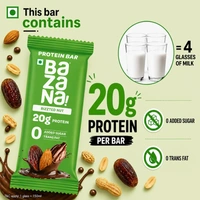 Bazana Foods Pvt Ltd Bazana Rizzted Nuts Protein Bars - Pack of 6 (396g)