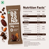 Bazana Foods Pvt Ltd Bazana Main Character Mocha Protein Bars - Pack of 6 (240g)