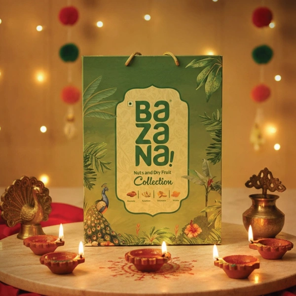 BAZANA Bazana Festive Nut Delight – Premium Dry Fruit Gift Pack (4 x 100g)