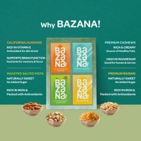 BAZANA Bazana Festive Nut Delight – Premium Dry Fruit Gift Pack (4 x 100g)