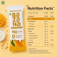 Bazana Foods Pvt Ltd Bazana Mango Yogurt Bliss Protein Bars - Pack of 6 (240g)