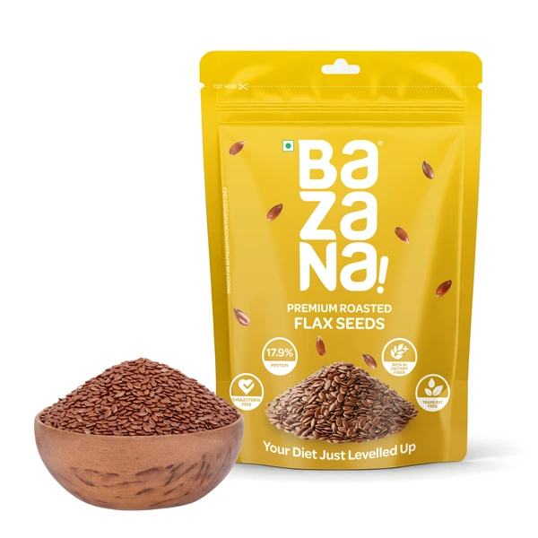 Bazana Foods Pvt Ltd Bazana Premium Flax Seeds - 200g