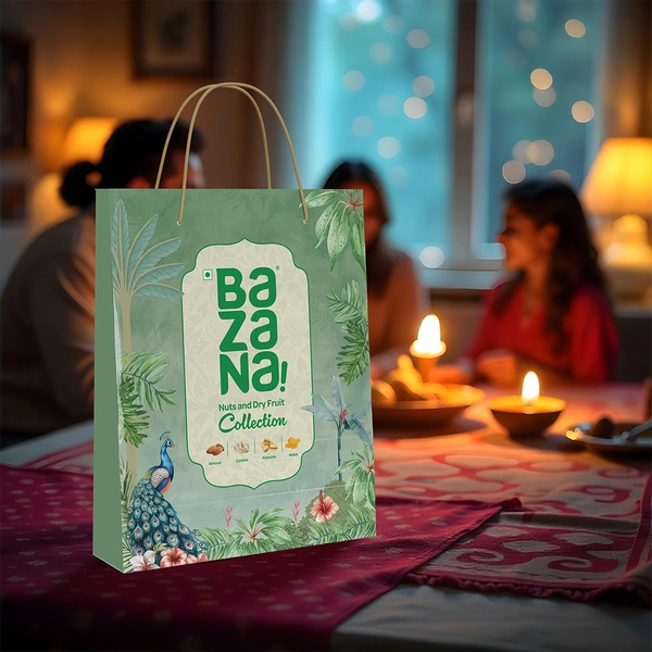 BAZANA Bazana Festive Nut Delight – Premium Dry Fruit Gift Pack (4 x 100g)