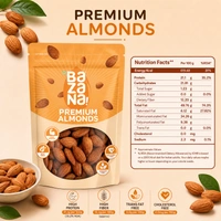 Bazana Foods Pvt Ltd Bazana Premium California Raw Almonds - 500g